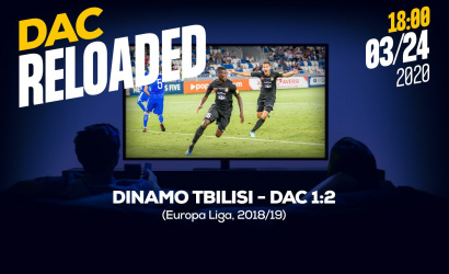 Újratöltve: nézzük vissza a Dinamo Tbiliszi-DAC (1:2) mérkőzést!