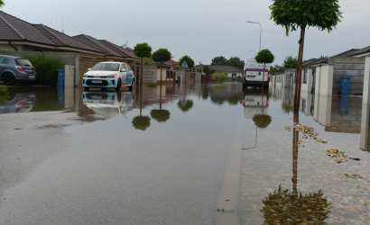 A nagy eső több helyen okozott károkat Dunaszerdahelyen is