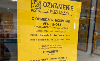 A Szlovák Posta közleménye