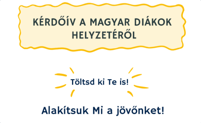Töltse ki a magyar diákok helyzetéről szóló kérdőívet!