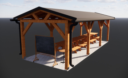 Külső tanterem épül a Neratovicei téri Magyar Tannyelvű Magán Szakközépiskola udvarán