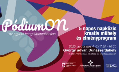 pódiumON – Kreatív élménytábor gyerekeknek Dunaszerdahelyen