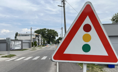 Részleges útlezárás a Repülőtér utcán