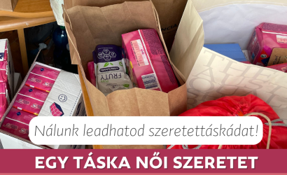 Egy táska női szeretet: higiéniai termékek adománygyűjtése