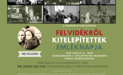 A Felvidékről kitelepítettekre emlékeznek április 11-én