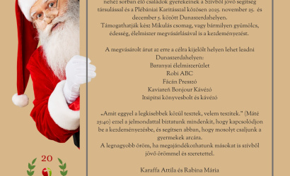 Mikulás-csomag gyűjtés a nehéz sorsban élő családok gyermekeinek