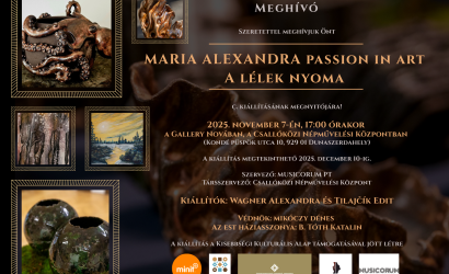 A lélek nyoma – megnyílik Maria Alexandra „Passion in Art” című kiállítása Dunaszerdahelyen