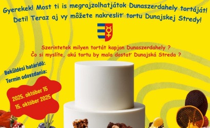 Rajzpályázat óvodásoknak és kisiskolásoknak! Dunaszerdahely Város Tortája – te hogyan képzeled el?