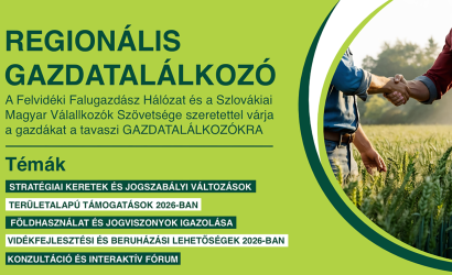 Tavaszi regionális gazdatalálkozók kilenc helyszínen a Felvidéken