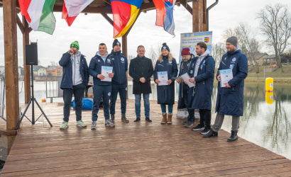 Ismét minőségi, emlékezetes versenyt szerveztek a jeges úszók Dunaszerdahelyen
