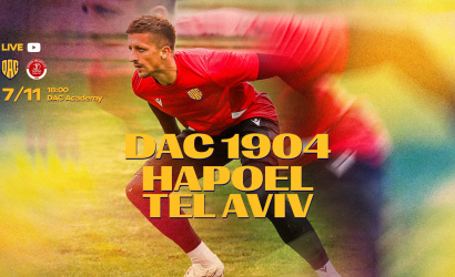Élőben követheti a DAC 1904 - Hapoel Tel-Aviv edzőmérkőzést