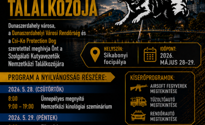Nemzetközi kutyavezetők találkozója csütörtökön és pénteken – helikopteres gyakorlat is lesz