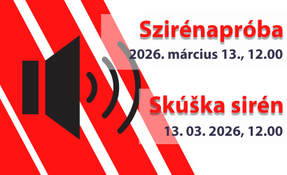 Hangos szirénapróba márciusban is