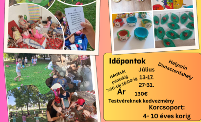 Idén is vár a Kreatív kuckó nyári tábor!