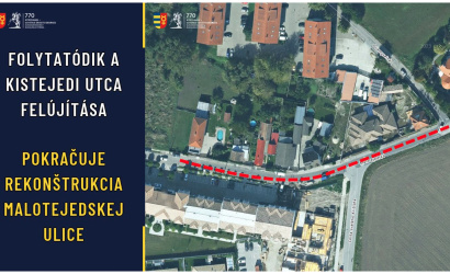 Kezdődik a Kistejedi utca felújításának második üteme