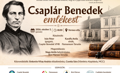Csaplár Benedekre emlékeznek a Vermes-villában