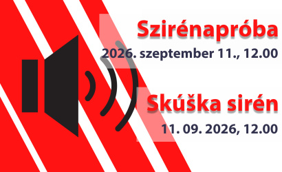 Hangos szirénapróba szeptemberben