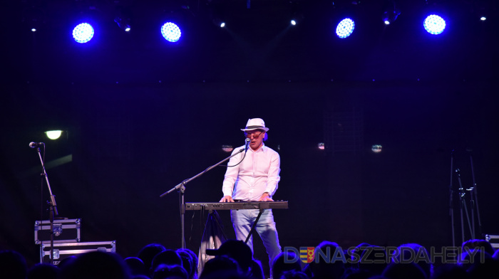 A városi Szent György-napok fellépőjeként 2019-ben (Nagy Attila felvétele) Elhunyt Balázs Fecó zenész
