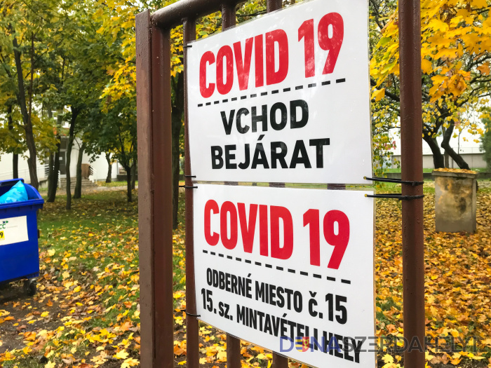 Rózsár Vince felvétele Az országos tesztelés dunaszerdahelyi helyszínei