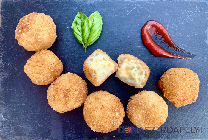 Szabó B. Csilla felvételei Arancini, avagy sajtos rizsgolyó roppanós kéregben