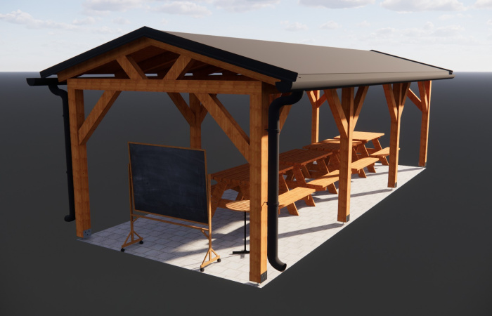 Külső tanterem épül a Neratovicei téri Magyar Tannyelvű Magán Szakközépiskola udvarán