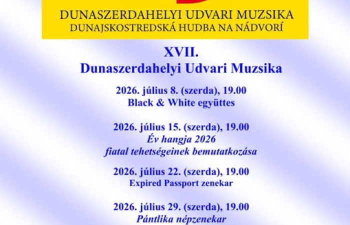 Ismét muzsikával telik meg a Csallóközi Múzeum udvara