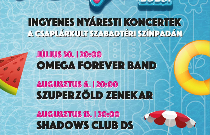 Ingyenes nyáresti koncertekkel vár a Dunaszerdahelyi Nyár 2026