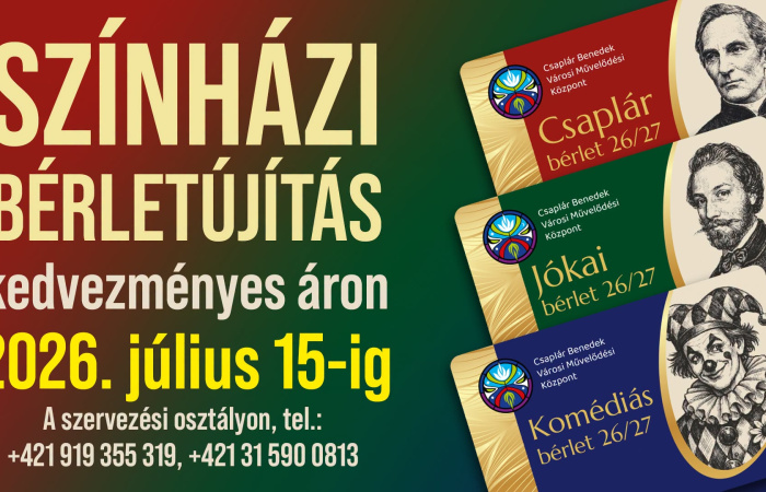 Bérletújítás a Csaplárban – „komoly színházi élményekkel tér haza a néző”