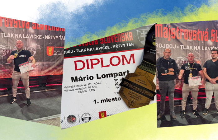 Erőemelésben lett szlovák bajnok Lompart Mário