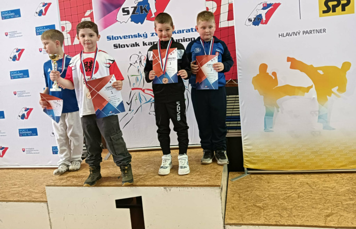 Szép eredmények a Szlovák Karate Kupán - Bronzérem Dunaszerdahelyre