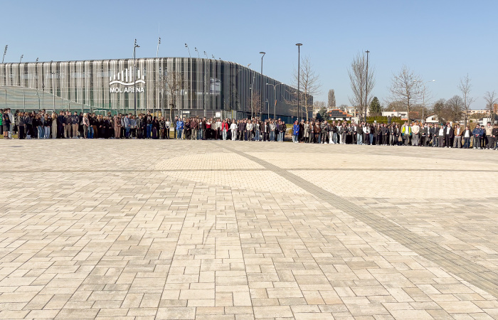 Kétszáz diák szavalta Dunaszerdahelyen a Nemzeti dalt március 15. tiszteletére