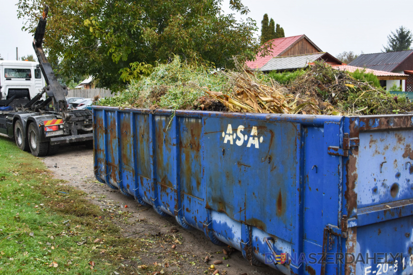 Elszállították a zöld hulladékot a kiskertes övezetekből