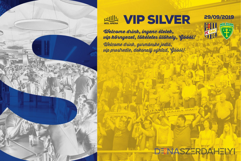 VIP Silver menü a DAC-Zsolna bajnokira