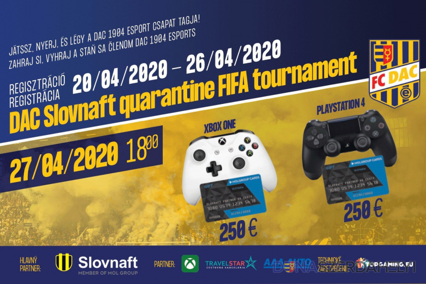 DAC Slovnaft quarantine FIFA tournament
