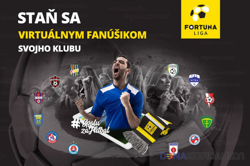 forrás: dac1904.sk Fortuna Liga: indul a virtuális szurkolóknak szóló projekt