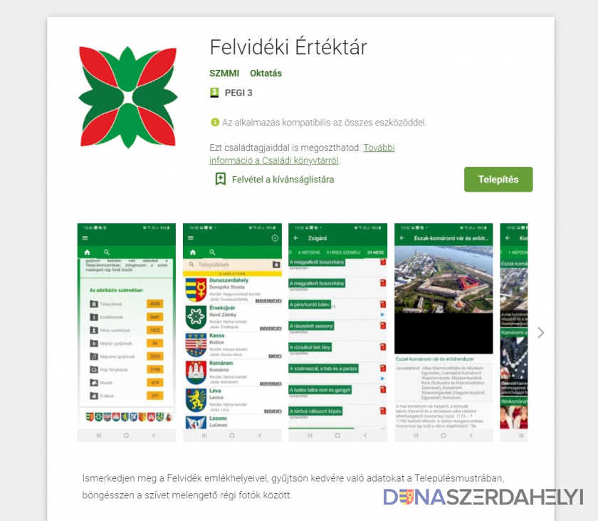 Elérhető a Felvidéki Értéktár applikáció
