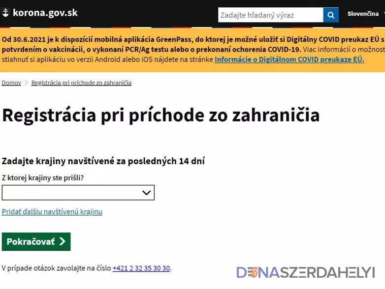 30 nappal a hazaérkezés előtt is már be lehet regisztrálni az eHranica alkalmazásba