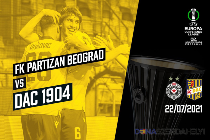 A Partizan Belgrád lesz a DAC ellenfele az EKL 2. selejtezőkörében
