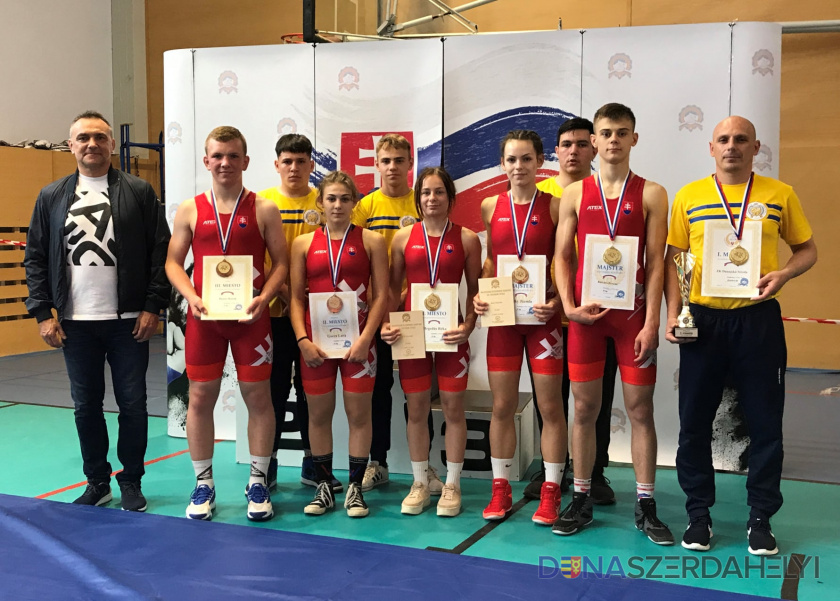 Nyolc dunaszerdahelyi érem a kadet szabad és kötöttfogású birkózó szlovák bajnokságon