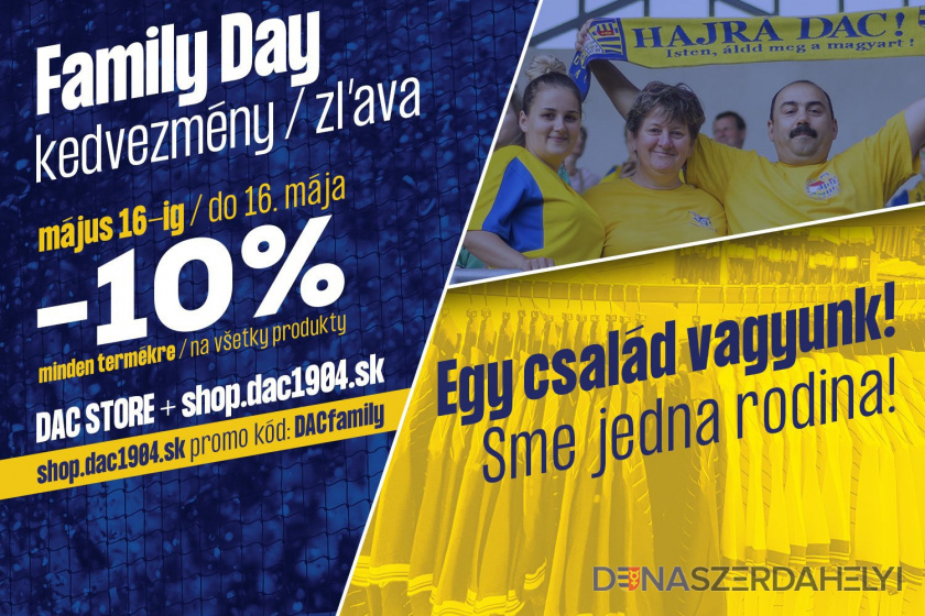 Nemzetközi családnap: kedvezmény a DAC store-ban!