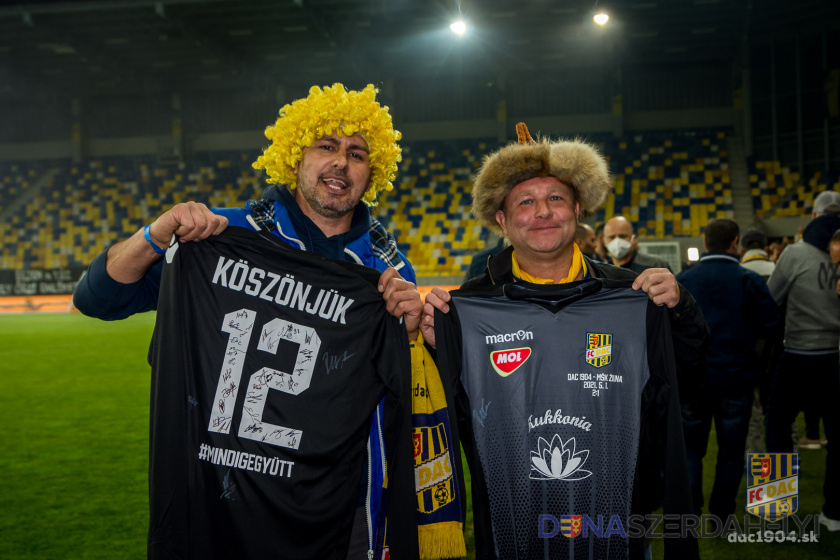 Fotó: dac1904.sk Hűséges szurkolókat köszöntött a DAC a szezonzáró után