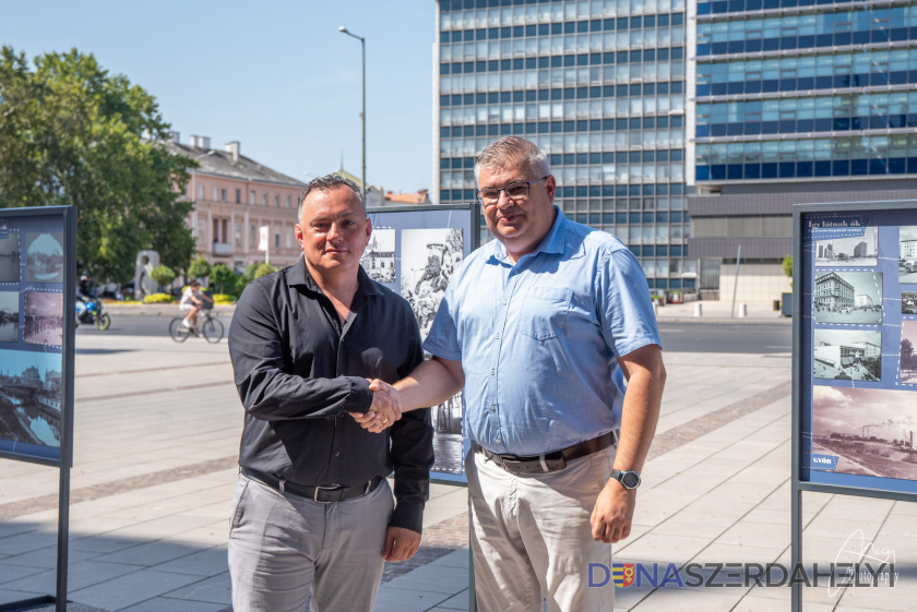 Szeles Szabolcs győri és Karaffa Attila dunaszerdahelyi alpolgármesterek (Nagy Gyula felvételei) Így látnak ők