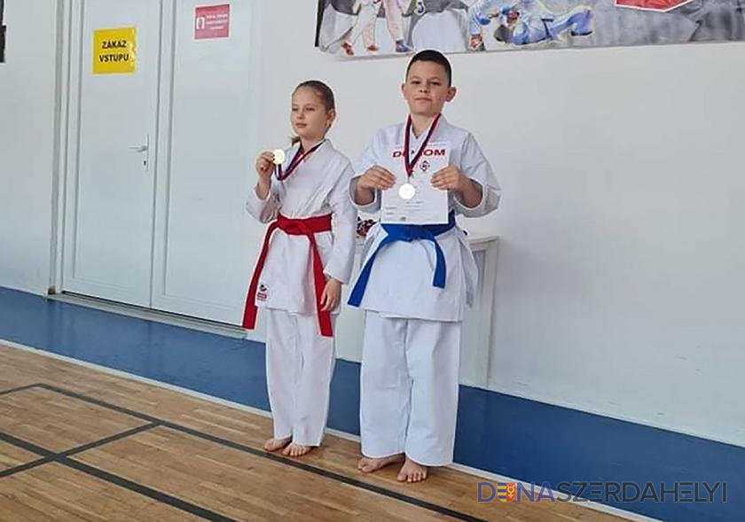 foto: IPPON Karate Klub Két első helyezés U10-es kategóriában