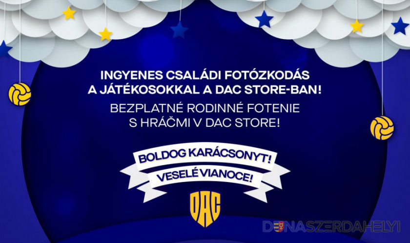 Családi karácsonyi fotózás a DAC store-ban