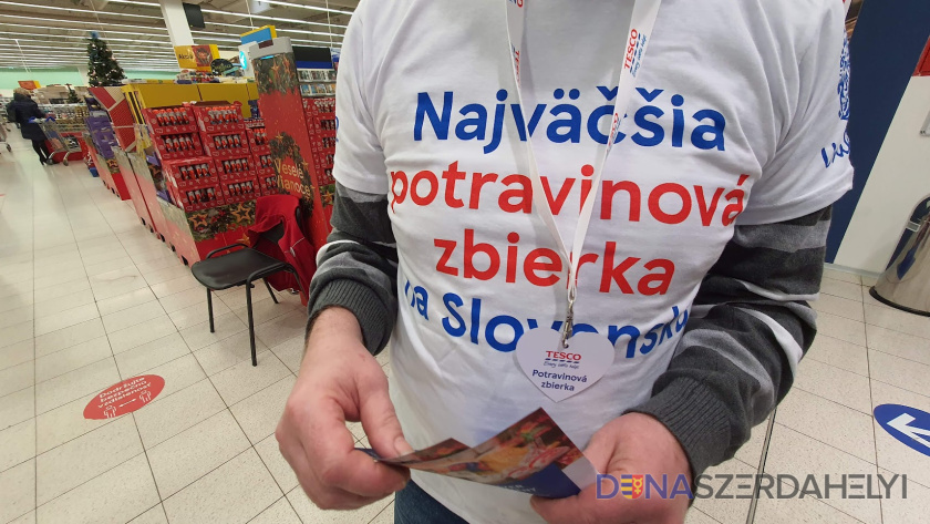 Nagy Attila felvétele A karitász és a Tesco jótékonysági gyűjtése
