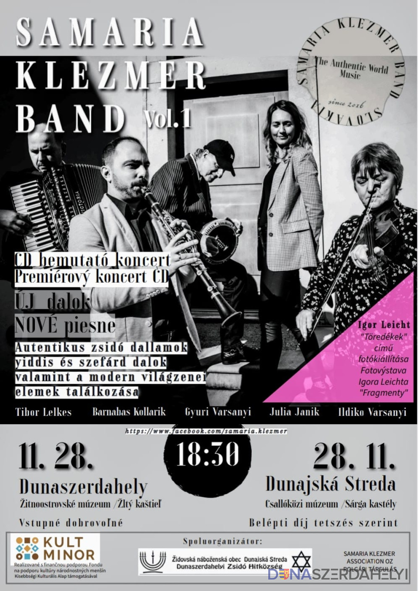 Jövő héten lesz a Samaria Klezmer Band lemezbemutató koncertje
