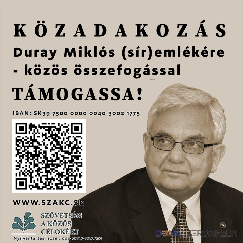 Őrizzük Duray Miklós emlékét közös összefogással!