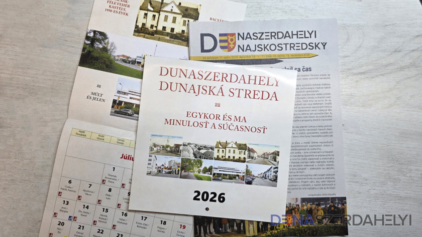 Nagy Attila felvétele Ajándék 2026-os naptárral érkezik a karácsonyi Dunaszerdahelyi Hírnök