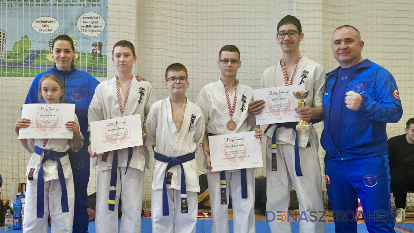 Seishin Karate Klub Bajnoki cím és bronzérmek Horvátországból