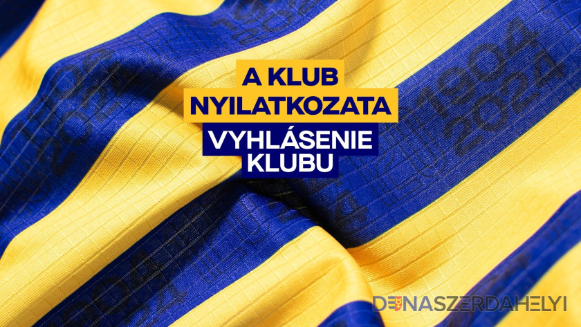 dac1904.sk A klub nyilatkozata